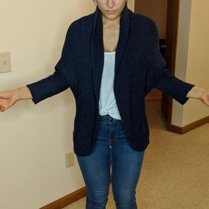 Navy cardigan